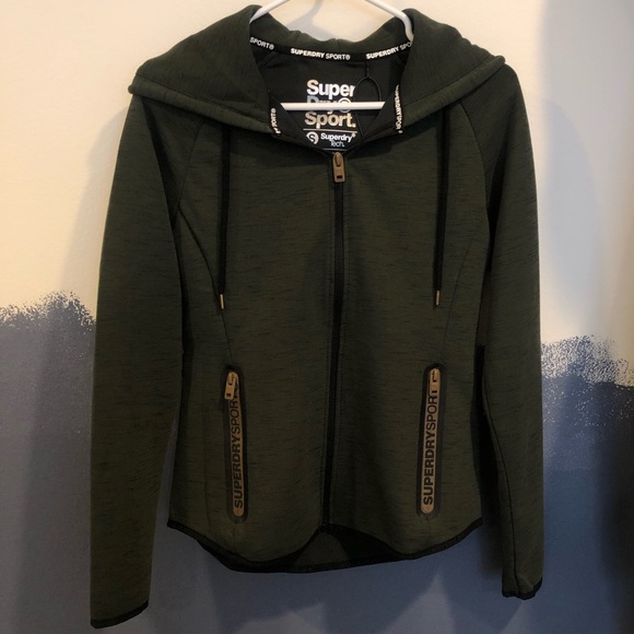 Superdry Jackets & Blazers - Superdry Sport Gym Tech Luxe Ziphood